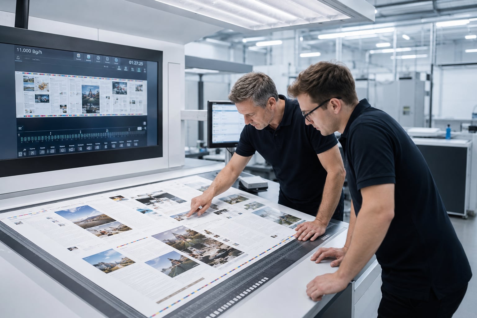 Qualitätskontrolle in der Druckproduktion bei Hirsch Printmedien